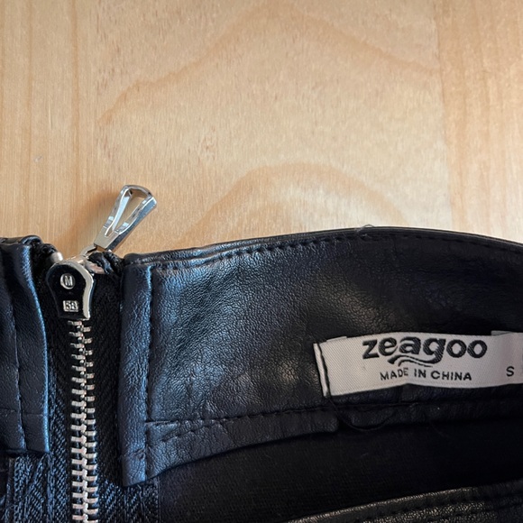 Zeagoo NWOT faux leather high waist pencil skirt size S - Picture 8 of 9